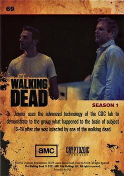 2011 Cryptozoic The Walking Dead Season 1 #69 Enhanced Internal View! Back