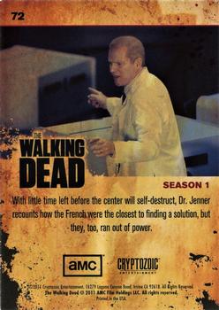 2011 Cryptozoic The Walking Dead Season 1 #72 The Last Hope Back
