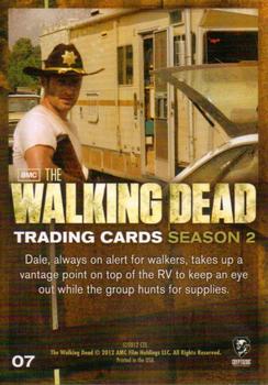 2012 Cryptozoic Walking Dead Season 2 #07 Always Vigilant Back