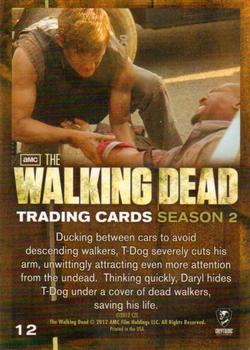 2012 Cryptozoic Walking Dead Season 2 #12 Quick Thinking Back