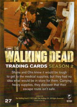 2012 Cryptozoic Walking Dead Season 2 #27 Overrun Back