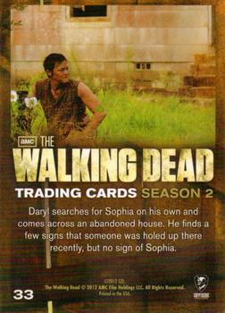 2012 Cryptozoic Walking Dead Season 2 #33 Cherokee Rose Back