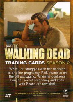 2012 Cryptozoic Walking Dead Season 2 #47 Desperation Back