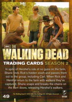 2012 Cryptozoic Walking Dead Season 2 #49 Seeing Red Back