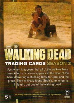 2012 Cryptozoic Walking Dead Season 2 #51 The Search Ends Back