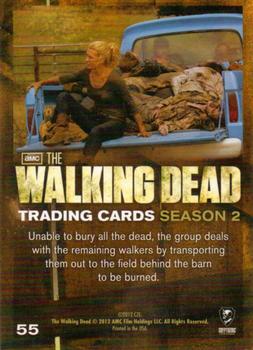 2012 Cryptozoic Walking Dead Season 2 #55 ...and Burn the Rest Back