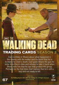 2012 Cryptozoic Walking Dead Season 2 #67 Carl's Guilt Back