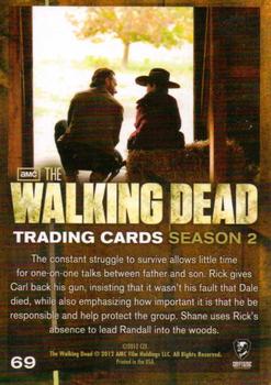 2012 Cryptozoic Walking Dead Season 2 #69 Man-to-Man Back