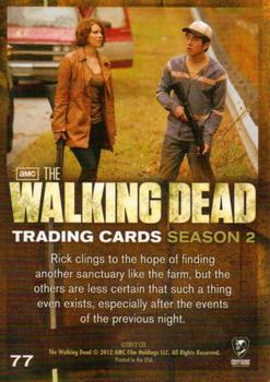 2012 Cryptozoic Walking Dead Season 2 #77 A Need for Hope Back
