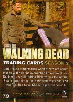 2012 Cryptozoic Walking Dead Season 2 #79 Confessions Back