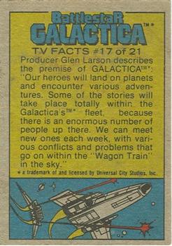1978 Topps Battlestar Galactica #108 The Moment of Truth! Back