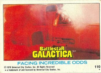 1978 Topps Battlestar Galactica #110 Facing Incredible Odds Front