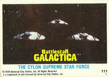 1978 Topps Battlestar Galactica #111 The Cylon Supreme Star Force Front