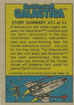 1978 Topps Battlestar Galactica #118 The Battlestar Quakes! Back