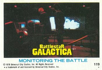 1978 Topps Battlestar Galactica #119 Monitoring the Battle Front