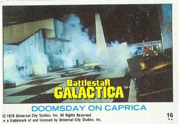 1978 Topps Battlestar Galactica #16 Doomsday on Caprica Front
