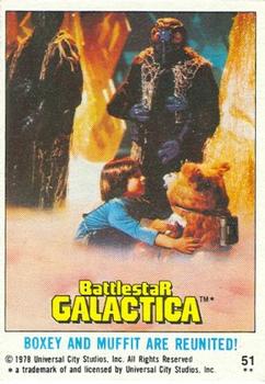 1978 Topps Battlestar Galactica #51 Boxey and Muffit Are Reunited! Front