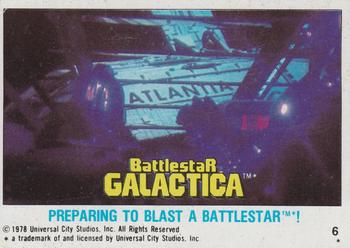 1978 Topps Battlestar Galactica #6 Preparing To Blast a Battlestar! Front