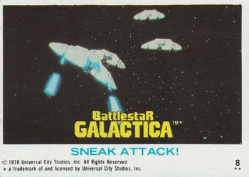 1978 Topps Battlestar Galactica #8 Sneak Attack! Front