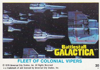 1978 Topps Battlestar Galactica #30 Fleet of Colonial Vipers Front