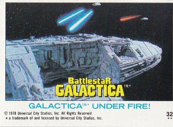 1978 Topps Battlestar Galactica #32 Galactica Under Fire! Front