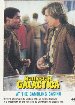 1978 Topps Battlestar Galactica #44 At the Gambling Casino Front