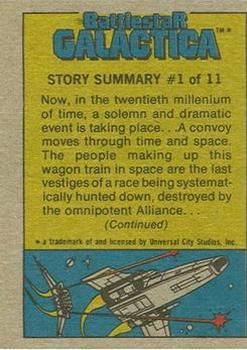 1978 Topps Battlestar Galactica #49 Behold... The Ovion Insectoids! Back