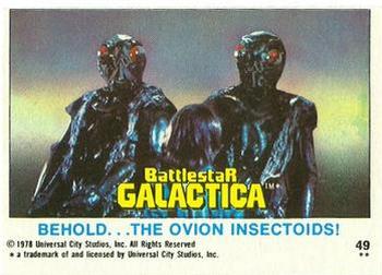 1978 Topps Battlestar Galactica #49 Behold... The Ovion Insectoids! Front
