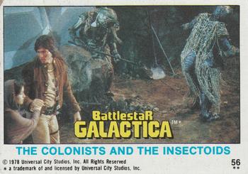 1978 Topps Battlestar Galactica #56 The Colonists and the Insectoids Front
