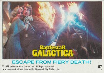 1978 Topps Battlestar Galactica #57 Escape from Fiery Death! Front