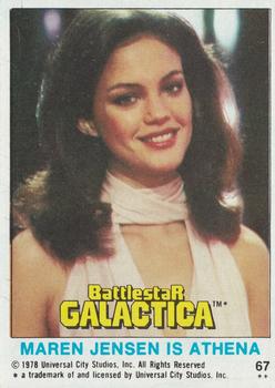 1978 Topps Battlestar Galactica #67 Maren Jensen Is Athena Front