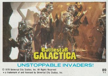 1978 Topps Battlestar Galactica #89 Unstoppable Invaders! Front