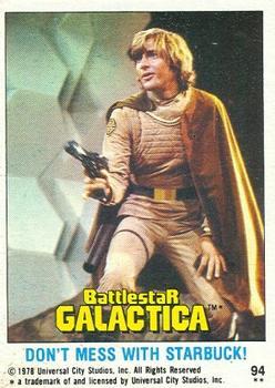 1978 Topps Battlestar Galactica #94 Don't Mess with Starbuck! Front
