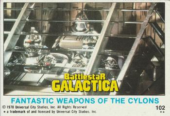 1978 Topps Battlestar Galactica #102 Fantastic Weapons of the Cylons Front