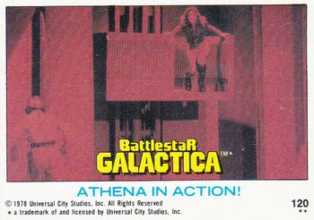 1978 Topps Battlestar Galactica #120 Athena in Action! Front