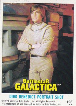 1978 Topps Battlestar Galactica #128 Dirk Benedict Portrait Shot Front