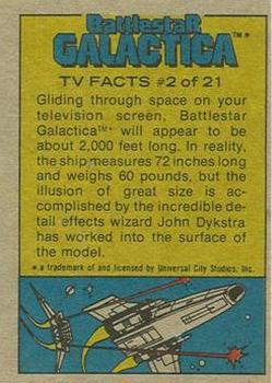 1978 Topps Battlestar Galactica #129 A Boy and His... Err... Daggit? Back