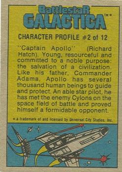 1978 Topps Battlestar Galactica #76 Starbuck and Boxey ... To the Rescue! Back