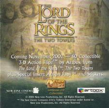 2002 Artbox Lord of the Rings Action Flipz #NNO The Two Towers Promo Front
