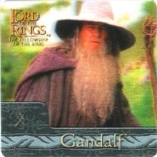 2002 Artbox Lord of the Rings Action Flipz #09 Gandalf, knowing that The One Ring must be destroyed, le Front