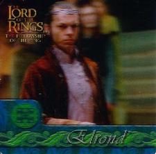 2002 Artbox Lord of the Rings Action Flipz #10 The immortal Elf Lord, Elrond, is the founder of Rivende Front