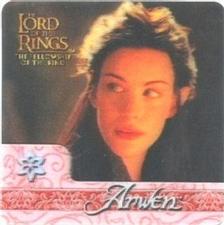 2002 Artbox Lord of the Rings Action Flipz #12 Daughter of Elrond, Arwen is an Elven princess who falls Front