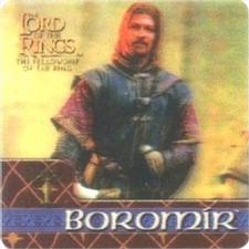 2002 Artbox Lord of the Rings Action Flipz #13 Chosen as one of the Fellowship, Boromir is the eldest s Front
