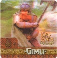 2002 Artbox Lord of the Rings Action Flipz #14 Stout in stature and quick in temper, Gimli represents t Front