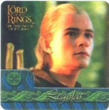 2002 Artbox Lord of the Rings Action Flipz #15 Gifted with the keen senses of the Elves, Legolas is the Front