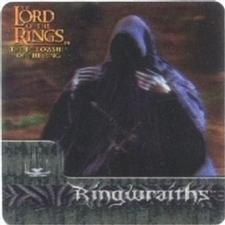2002 Artbox Lord of the Rings Action Flipz #19 Hooded and faceless, the Ringwraiths serve Sauron in the Front