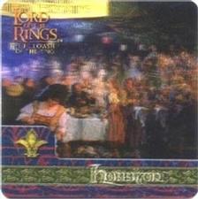 2002 Artbox Lord of the Rings Action Flipz #23 All of Hobbiton turns out for the momentous occasion - t Back