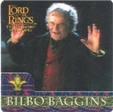 2002 Artbox Lord of the Rings Action Flipz #25 Bilbo addresses the crowd with a stirring speech...and t Front