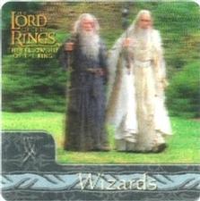 2002 Artbox Lord of the Rings Action Flipz #28 Gandalf confides in Saruman that The One Ring has been f Front