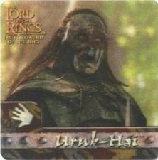 2002 Artbox Lord of the Rings Action Flipz #42 Saruman's deadliest creatures, the Uruk-Hai, are identif Front